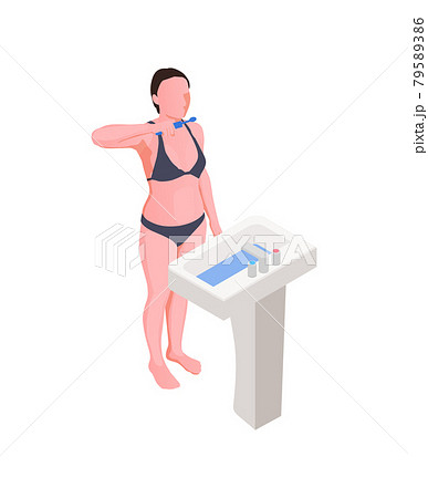 Isometric Hygiene Icon 79589386