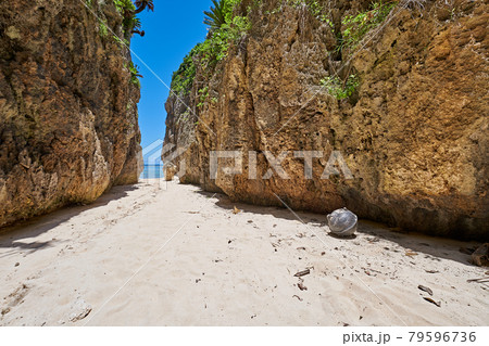 備瀬のワルミ 沖縄の自然が作った神秘的な風景 備瀬のワルミ全景 79596736