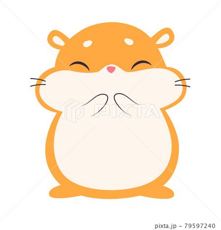 Cute Hamster, Adorable Funny Red Pet Animal... - Stock Illustration  [79597240] - PIXTA