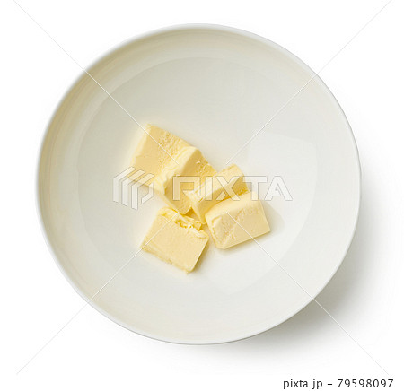 butter pieces in a bowl 79598097