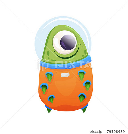Cartoon Alien Illustration 79598489
