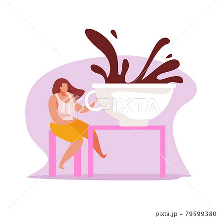 Caffeine Flat Composition Caffeine Flat Composition 79599380