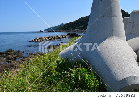 海岸の波消しブロック 海岸の波消しブロック 79599833