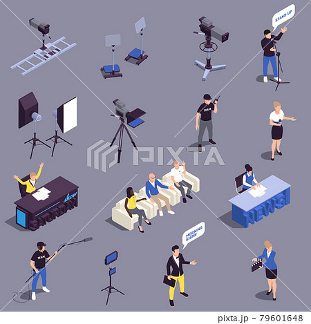 TV Show Icons Set 79601648