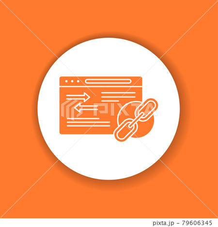 Link building color glyph icon. Digital marketing sign. Link building color glyph icon. Digital marketing sign. 79606345