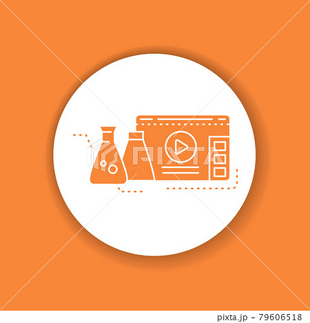 Science blog web site color glyph icon. Nano industry video streaming. Science blog web site color glyph icon. Nano industry video streaming. 79606518