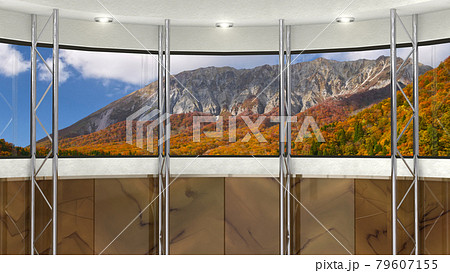 背景素材 スタジオセット 紅葉の山 背景素材 スタジオセット 紅葉の山 79607155