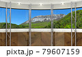 背景素材 スタジオセット 新緑の山 79607159
