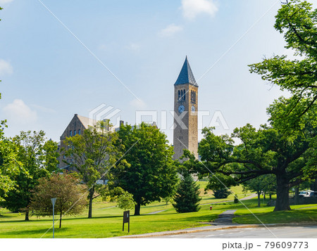 Sunny exterior view of some beautiful building of Cornell University Sunny exterior view of some beautiful building of Cornell University 79609773