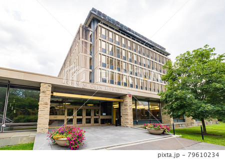 Sunny exterior view of John M. Olin Library of Cornell University Sunny exterior view of John M. Olin Library of Cornell University 79610234