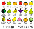 くだものセット(文字あり) 79613170