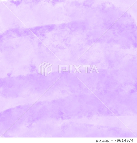 かわいい水彩風むらさきの背景テクスチャ 79614974