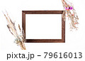 中が真っ白でデザインに使いやすい木製フレーム 79616013