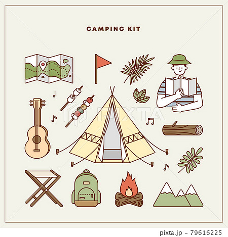 キャンプ キャンピング ピクニック 79616225