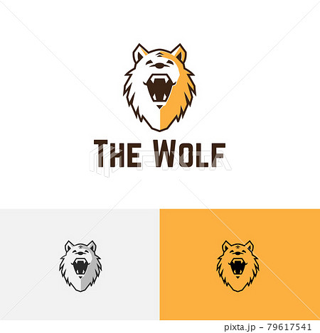 Cute Wolf Head Wild Wildlife Predator Logo Cute Wolf Head Wild Wildlife Predator Logo 79617541