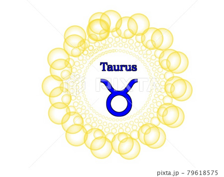 光リング12星座アイコンおうし座 79618575