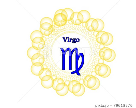 光リング12星座アイコンおとめ座 79618576