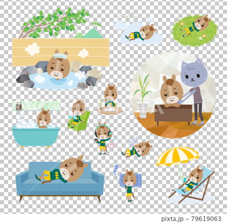 Horse boy set about drink party 79619063