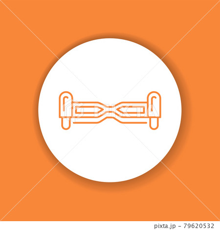 Electric gyrobord color glyph icon. City transport rental. Electric gyrobord color glyph icon. City transport rental. 79620532