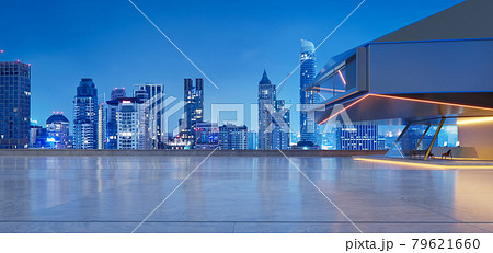 Steel and glass modern building exterior Steel and glass modern building exterior 79621660