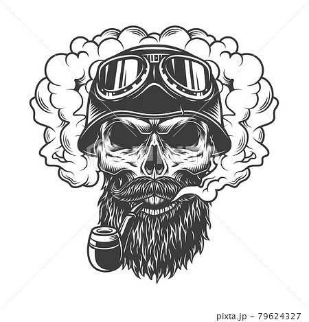 Skull in smoke cloud 79624327