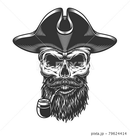 Skull with pipe Skull with pipe 79624414