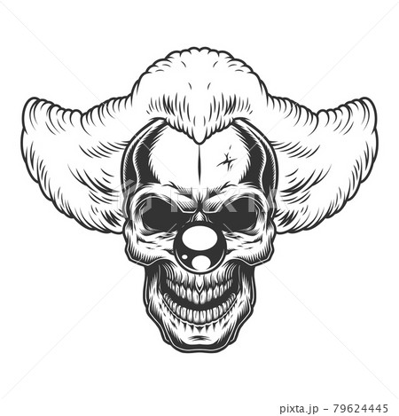 Skull angry clown 79624445