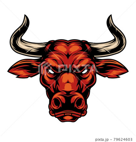 Vintage strong red bull head 79624603