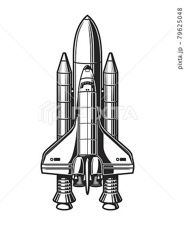 Vintage space ship conceptのイラスト素材 [79625048] - PIXTA