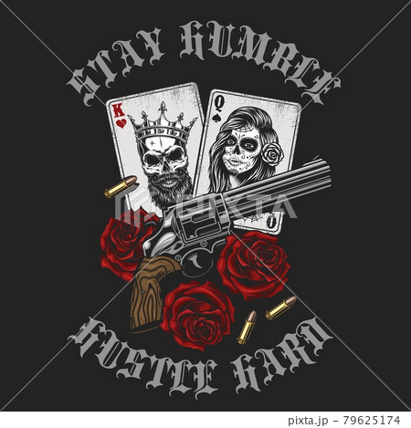 Gangsta concept with playing card Gangsta concept with playing card 79625174