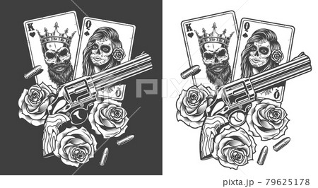 Gangsta concept with playing card 79625178