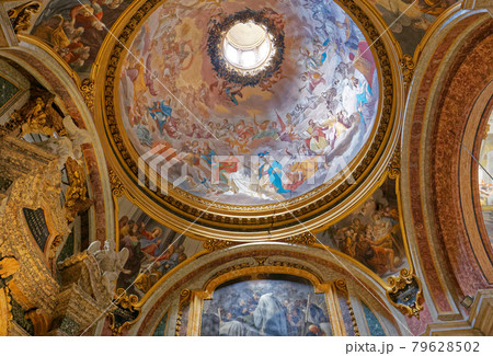 Sant Ignazio church ceiling frescoe, Rome, Italy 79628502