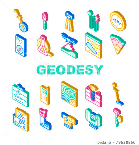 Geodesy Equipment Collection Icons Set Vector Illustration Geodesy Equipment Collection Icons Set Vector Illustration 79628866