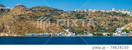 Klima and Plaka villages on Milos island, Greece 79629150