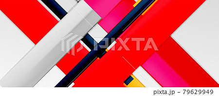 Color abstract lines trendy geometric background for business or technology presentation, internet poster or web brochure cover, wallpaper 79629949