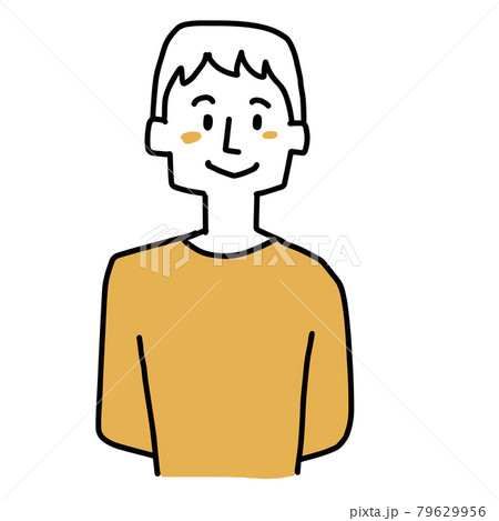 後ろ手に組んでいる男性 後ろ手に組んでいる男性 79629956