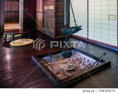 農家の囲炉裏端（府中市郷土の森博物館） 79630874