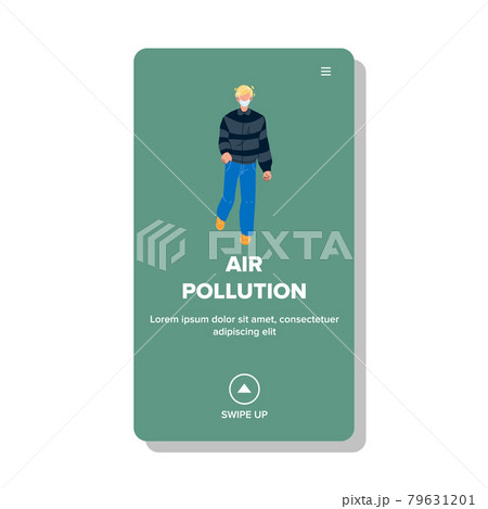 Air Pollution Urban Or Industrial Problem Vector 79631201