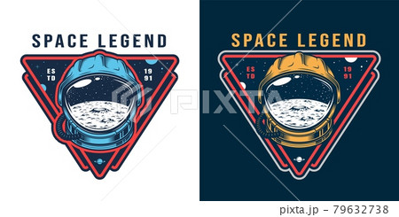 Vintage galaxy colorful label 79632738