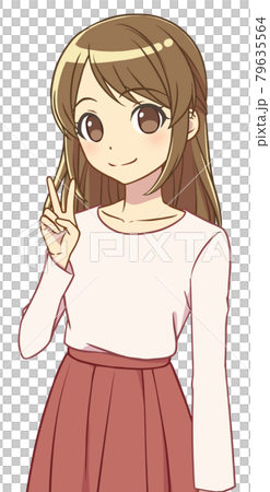 做和平的便衣的婦女 79635564