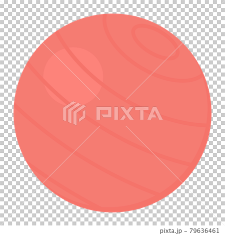 シンプルでかわいいバランスボールのイラストのイラスト素材