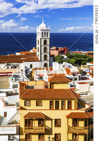 landmarks of Tenerife - famous old colonial town Garachico. Canary islands landmarks of Tenerife - famous old colonial town Garachico. Canary islands 79636922