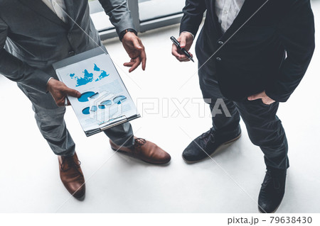 Businessmen are in business meeting in office. Businessmen are in business meeting in office. 79638430