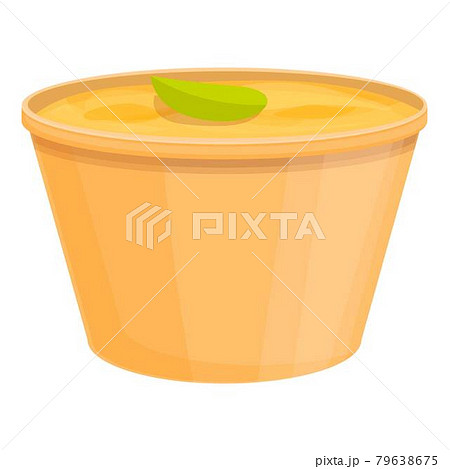 To go soup icon cartoon vector. Day food snack To go soup icon cartoon vector. Day food snack 79638675