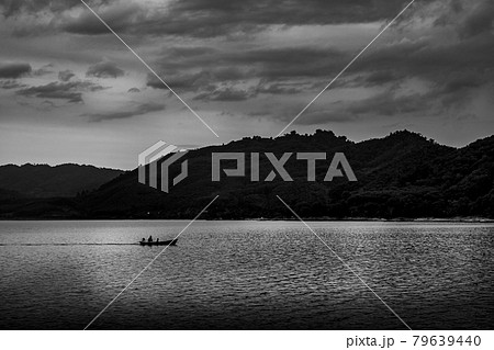 View of landscape nature in sky and cloud storm  79639440