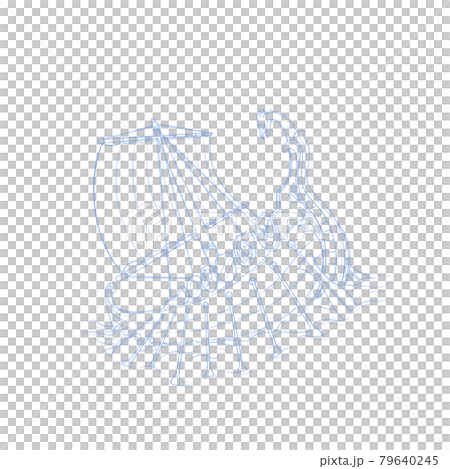 りゅうこつ座・星座絵・南天の星座 79640245