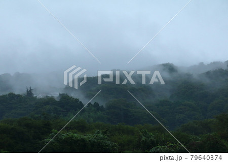 霧の中の山々 79640374
