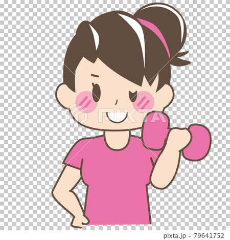 【美容/健康】包頭女人拿著啞鈴眨眼6 【美容/健康】包頭女人拿著啞鈴眨眼6 79641752