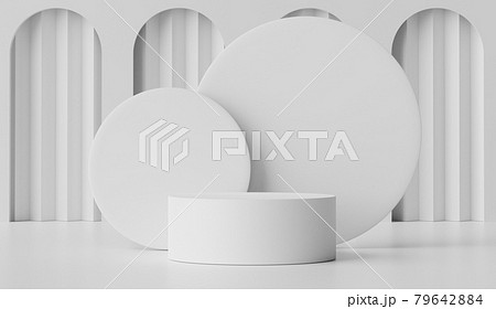 3d render of Abstract minimal display podium for showing products, cosmetic presentation and mock up. 79642884