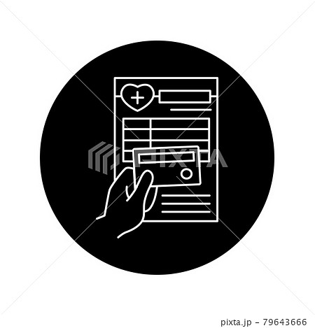 Payment medical insurance color line icon. Pictogram for web page, mobile app Payment medical insurance color line icon. Pictogram for web page, mobile app 79643666